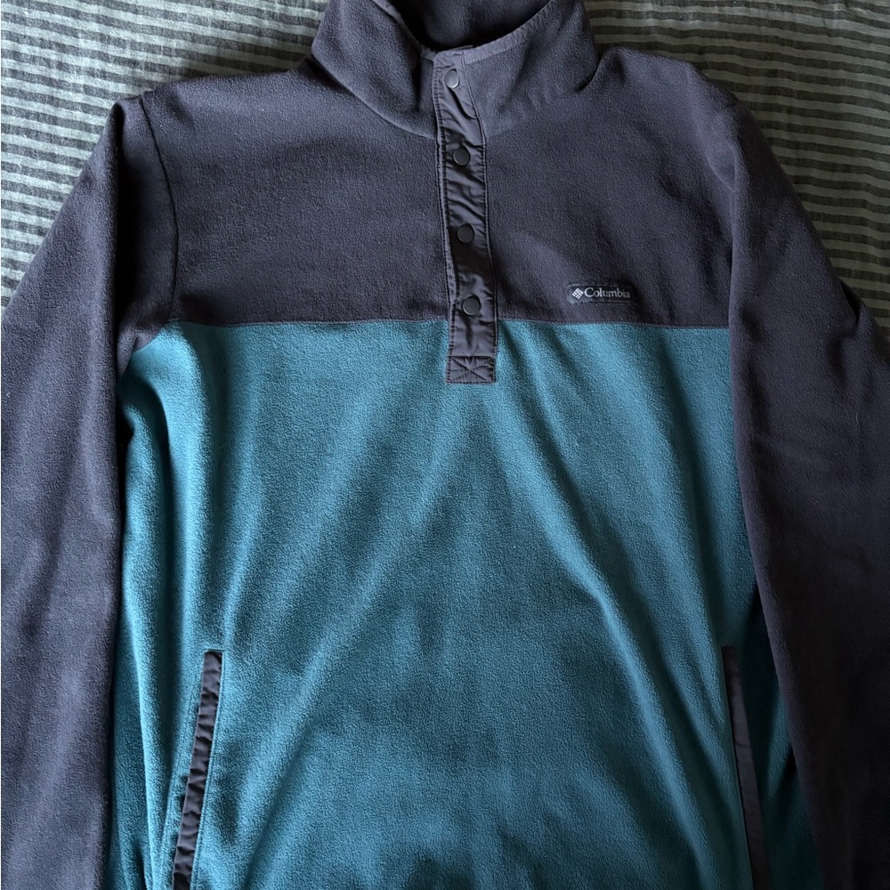 Columbia Lightweight Fleece Sweater Mens 1/4  Long Sleeve - Size Medium